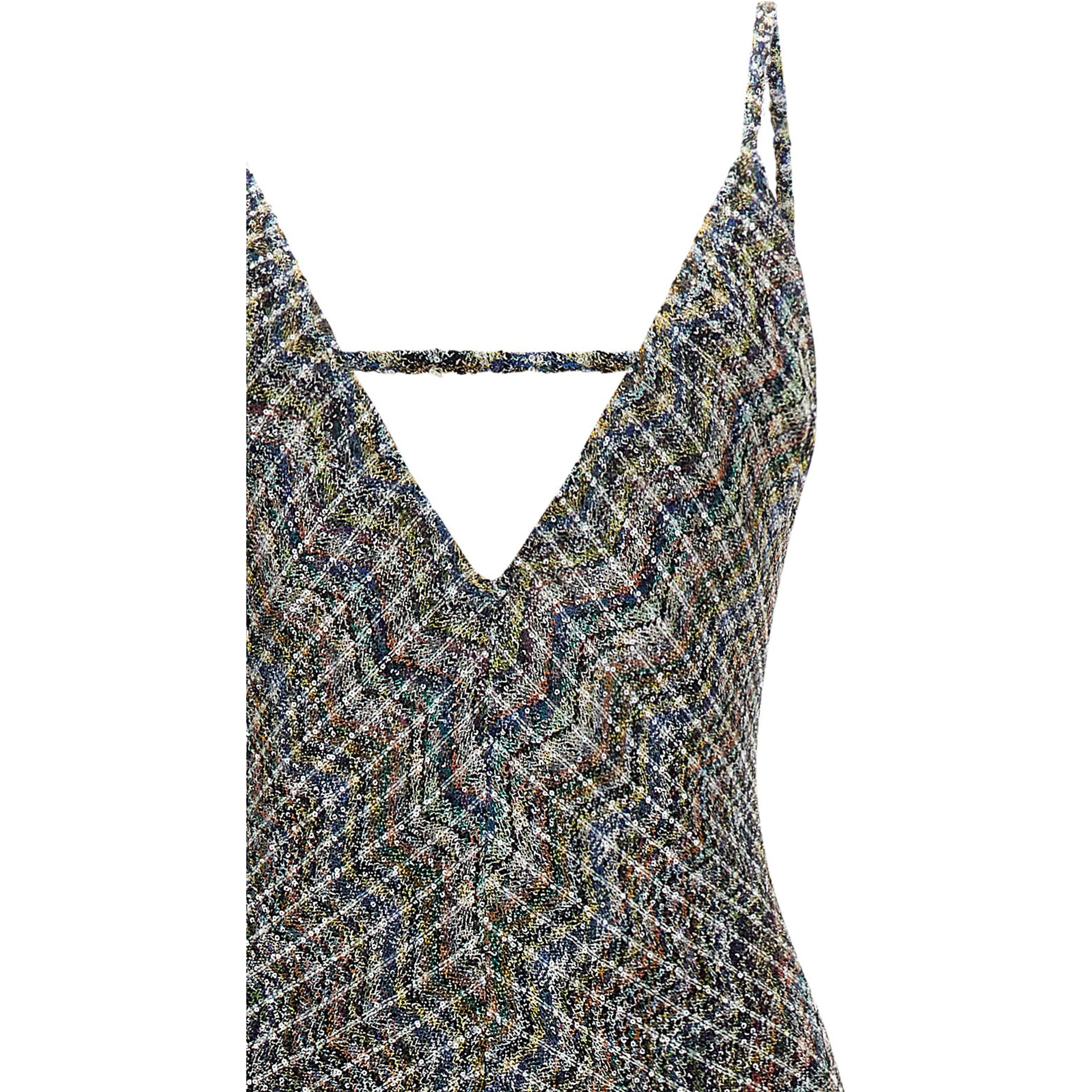 Multicolor Viscose Long Dress