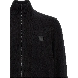 Black Cotton Cardigan