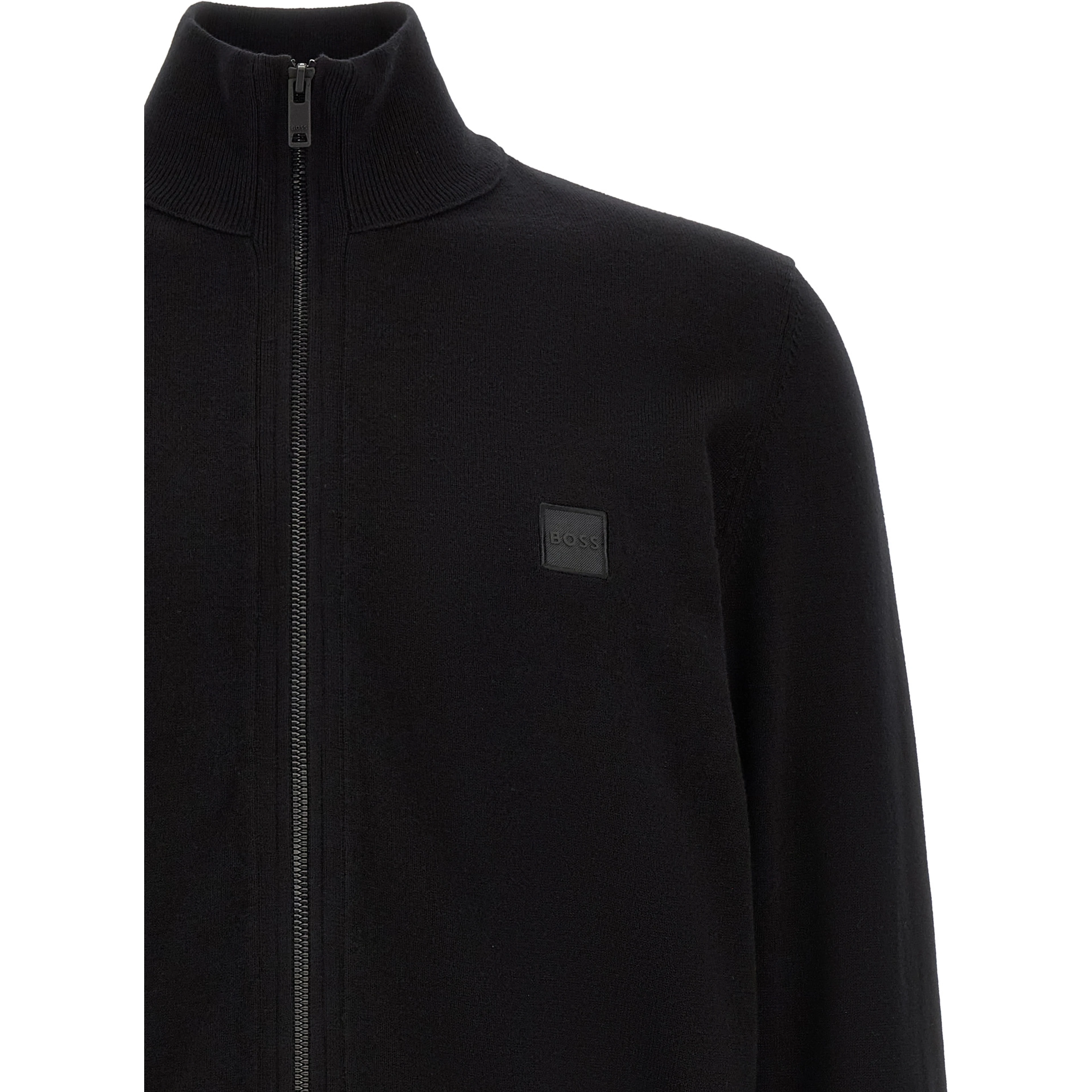 Black Cotton Cardigan