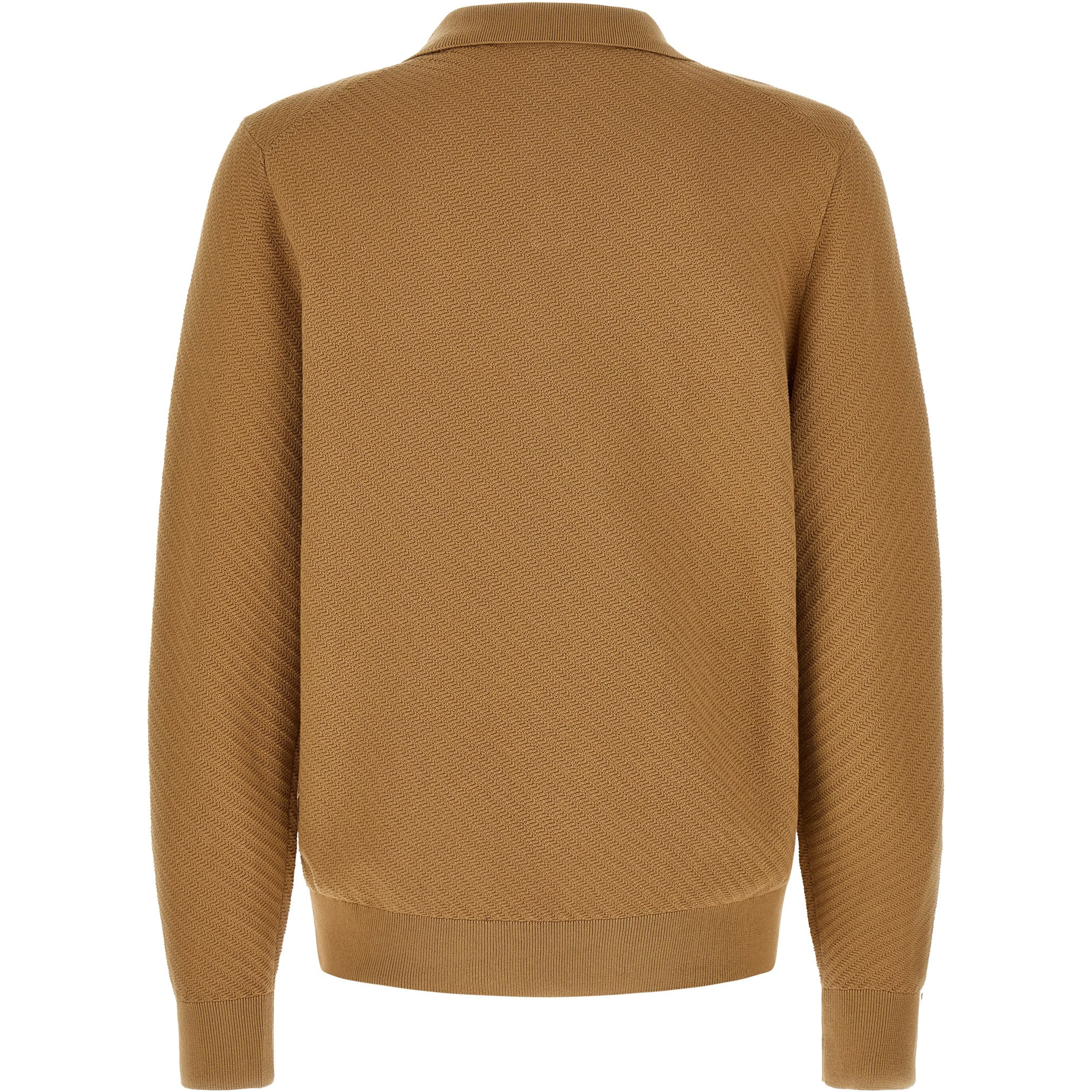 Brown Cotton Polo Shirt