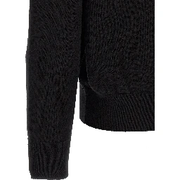 Black Cotton Cardigan