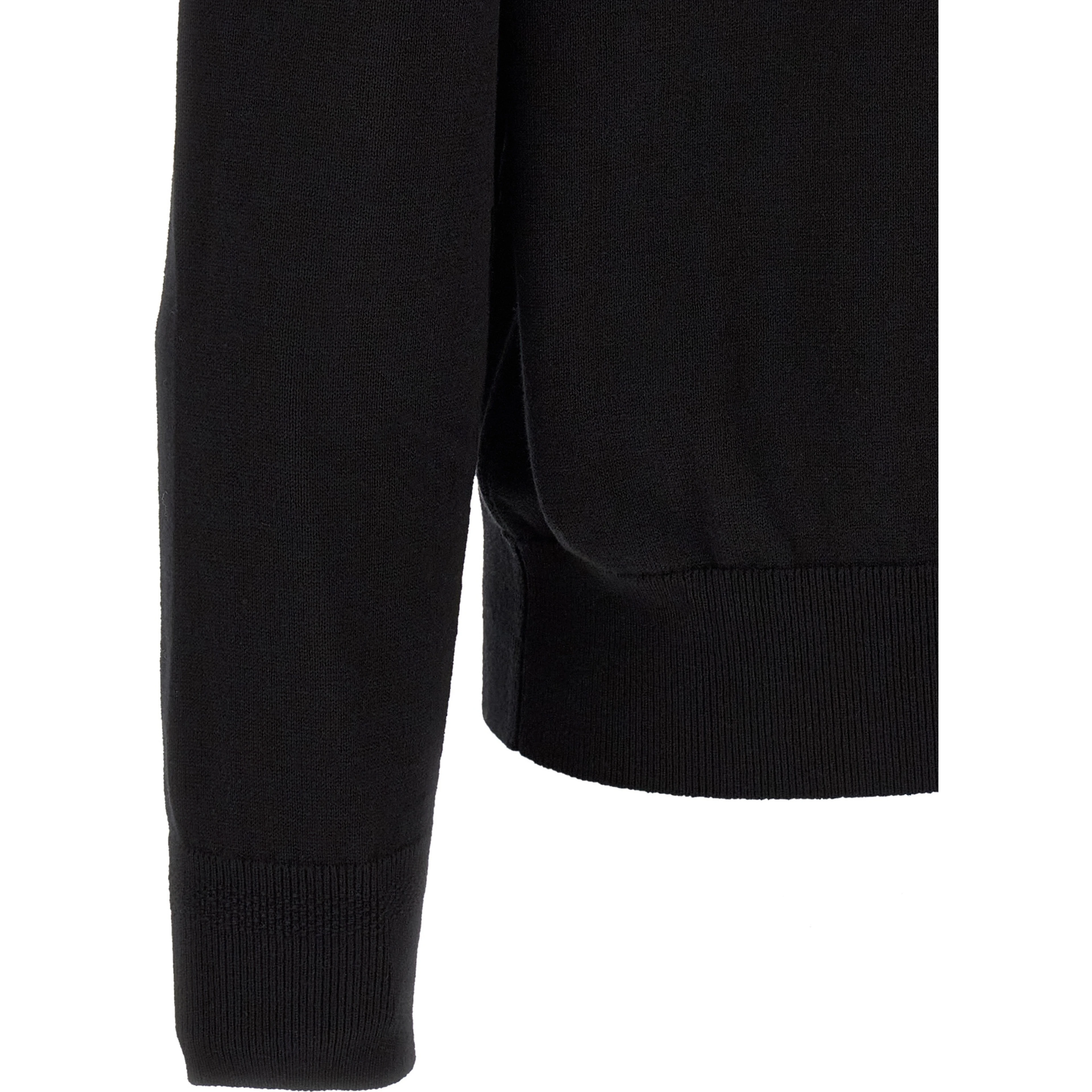 Black Cotton Cardigan