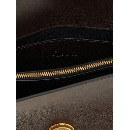 Brown Calfskin Crossbody Bag