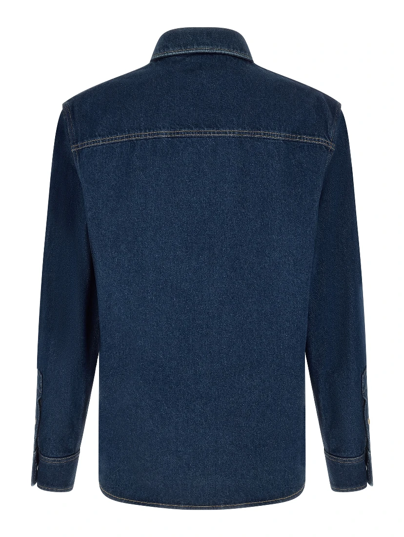 Blue Cotton Blouse