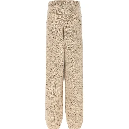 Beige Wool Athletic Pants