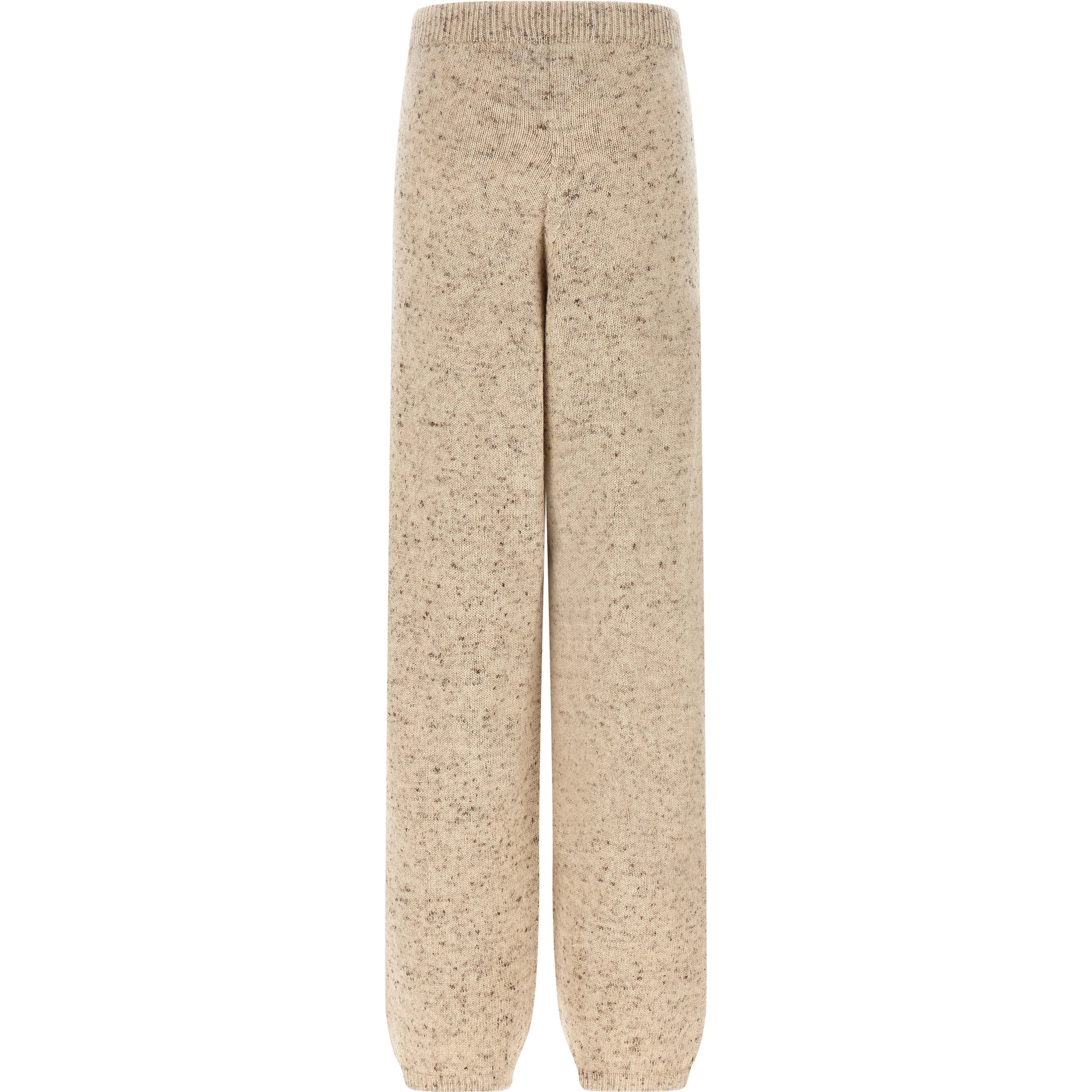 Beige Wool Athletic Pants