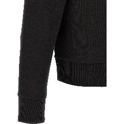 Black Cotton Sweatshirt