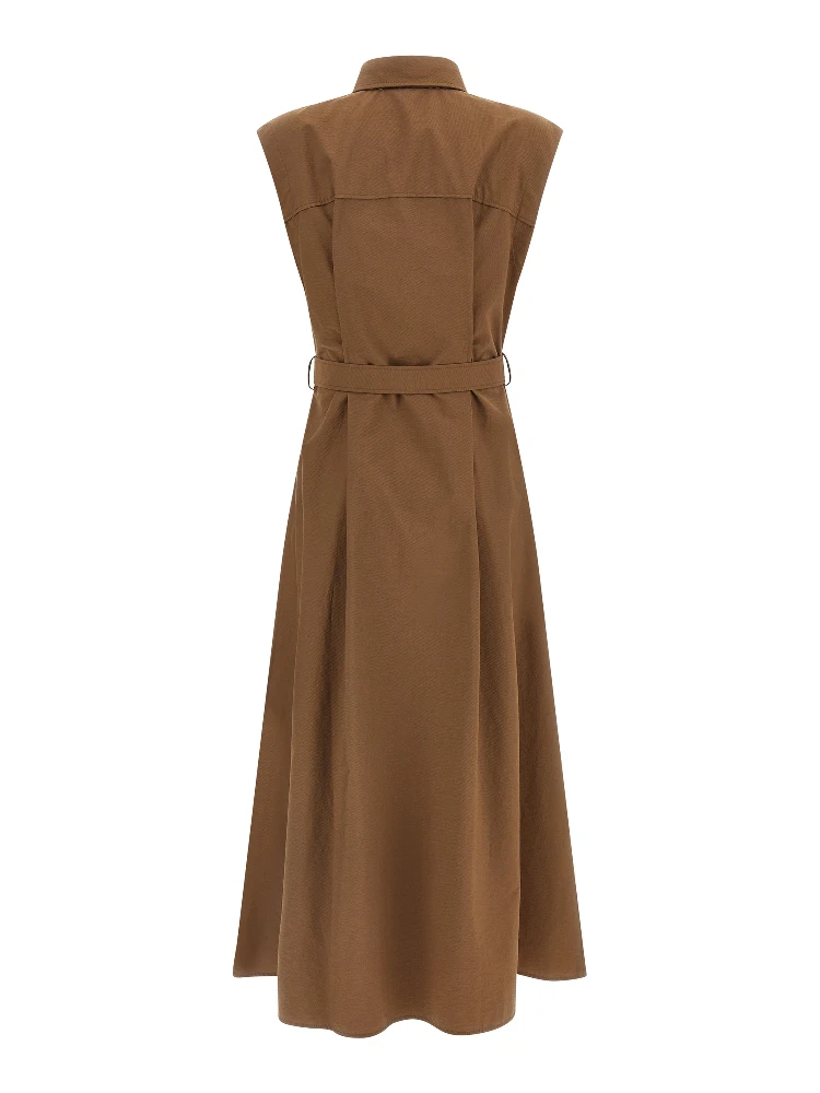 Brown Cotton Midi Dress alternative