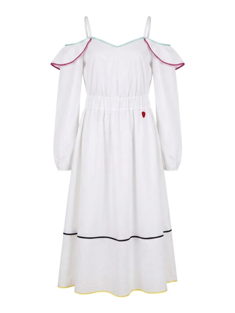 White Cotton Women Dress
