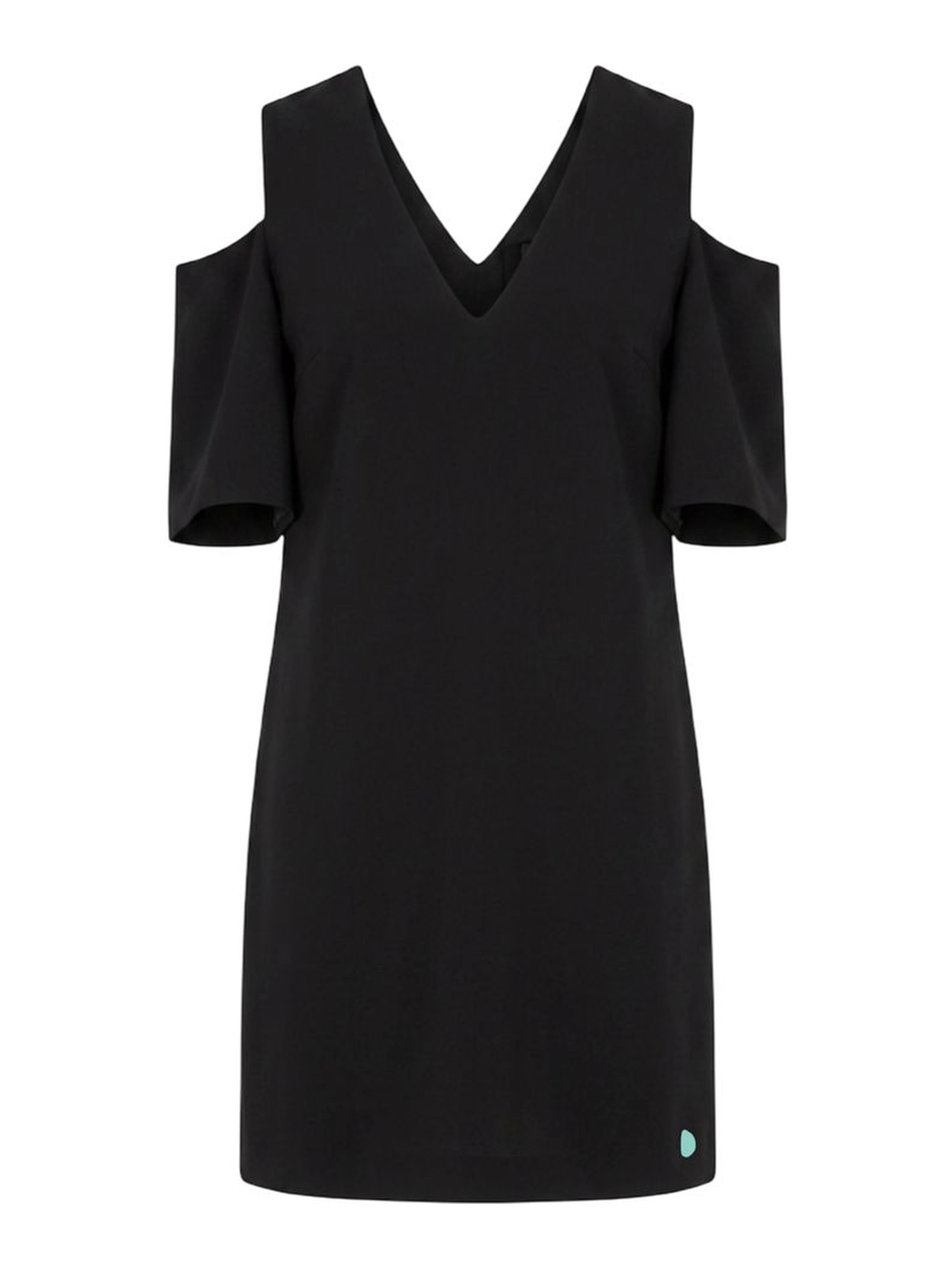 Black Polyester Women Dress
