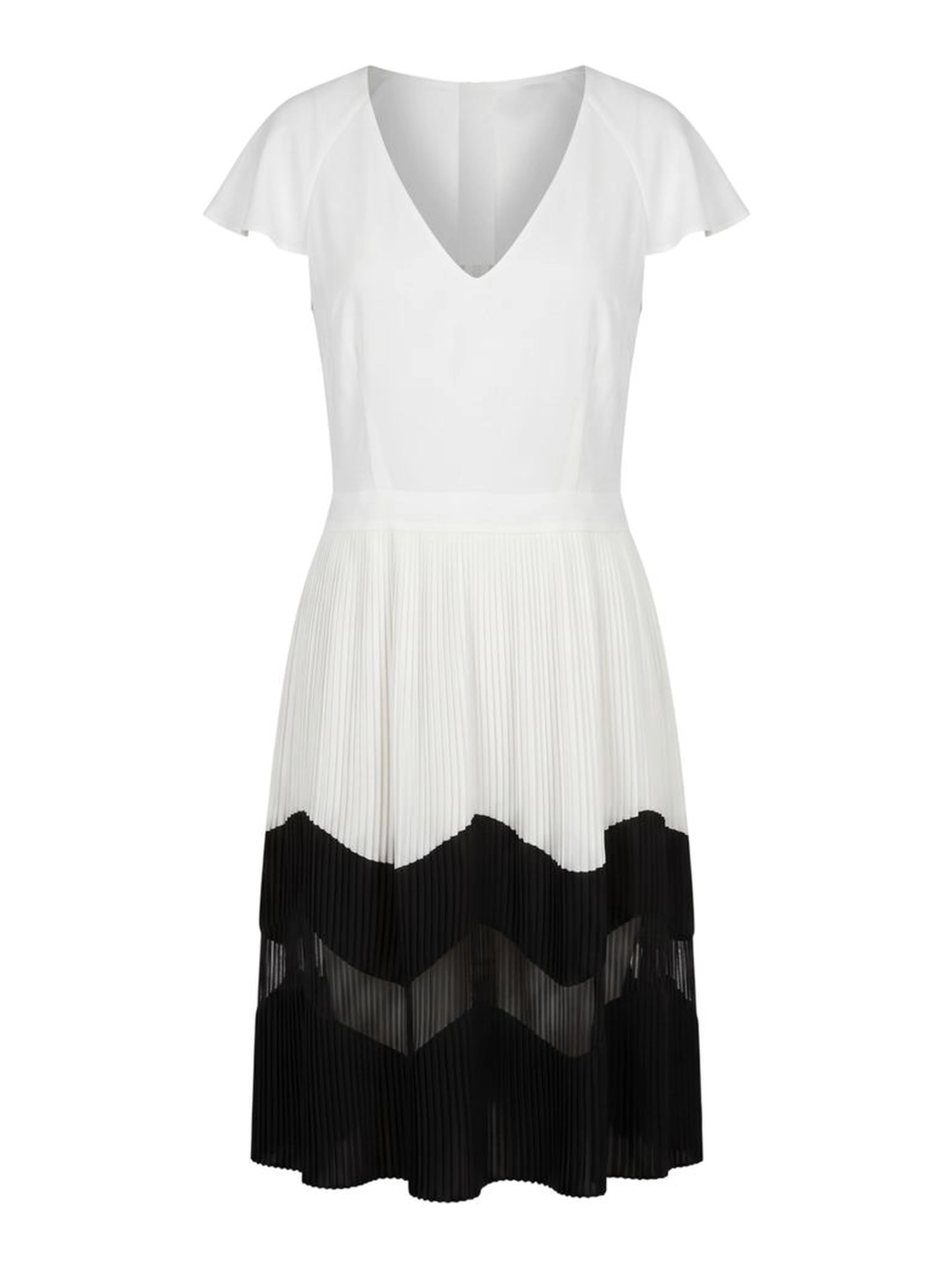 White Polyester Women Dress