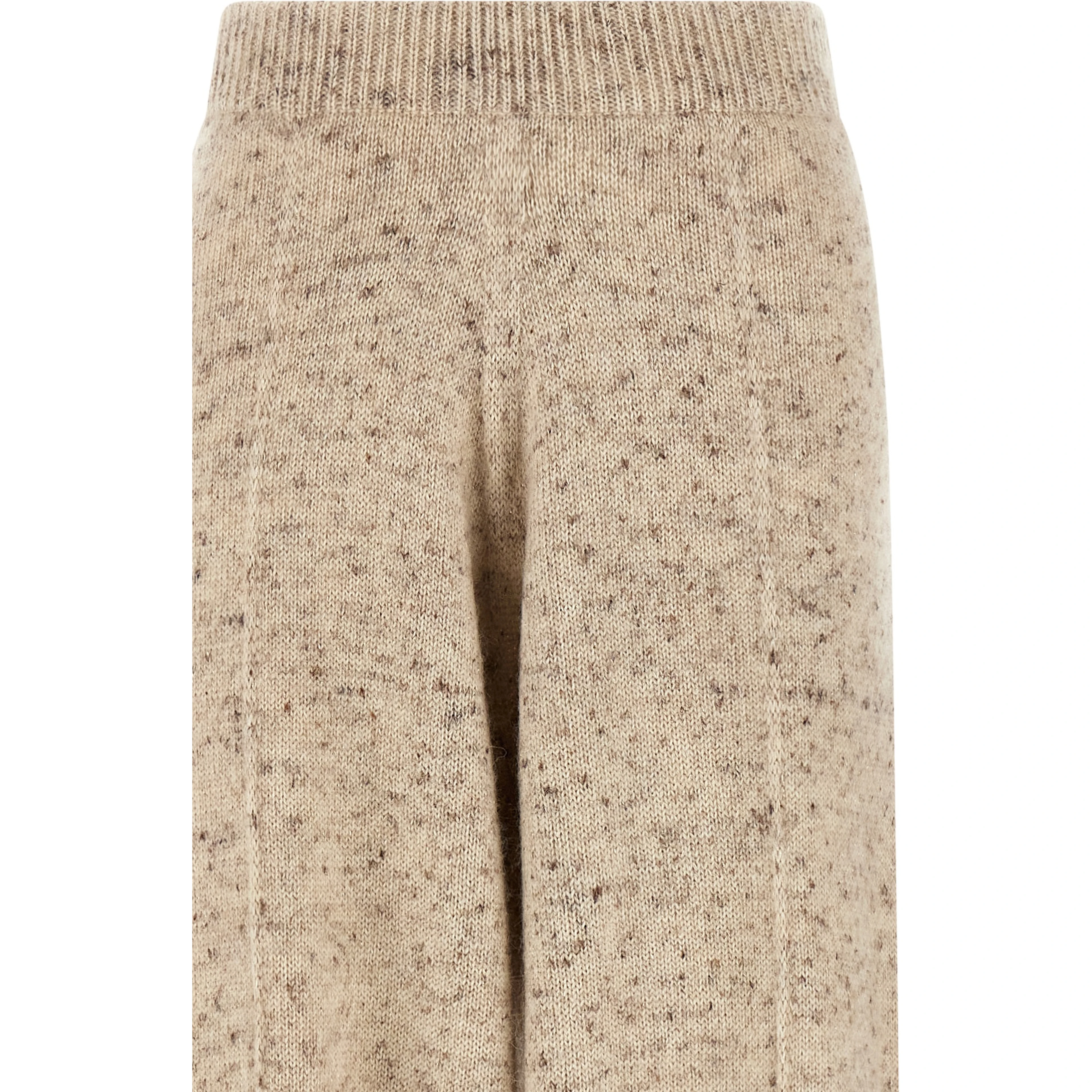 Beige Wool Athletic Pants