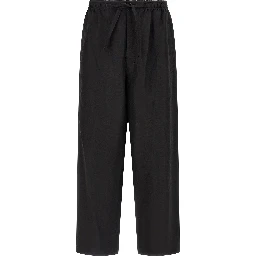 Black Linen Casual Pants