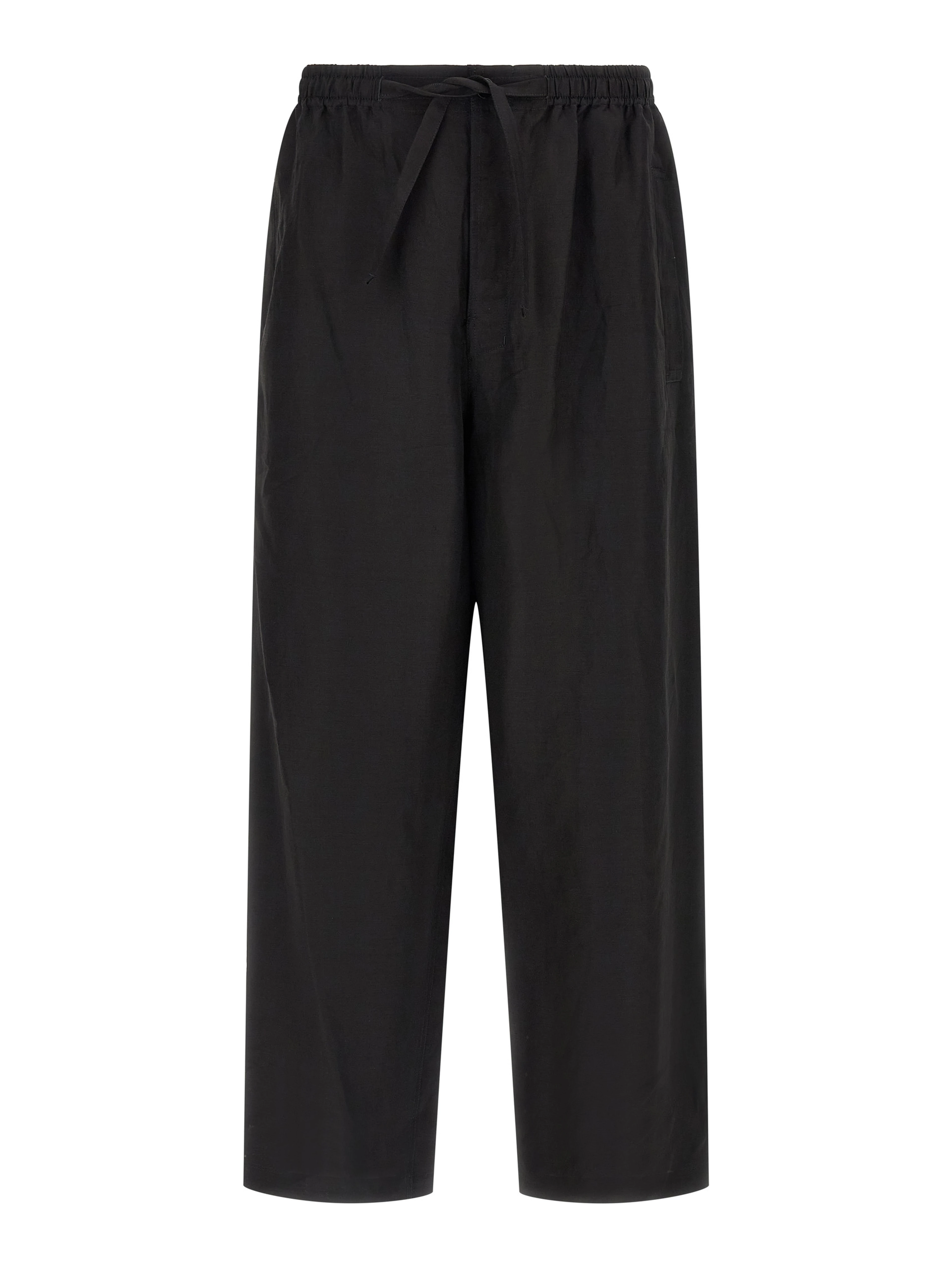 Black Linen Casual Pants