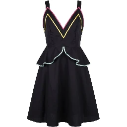 Black Cotton Women's Dress