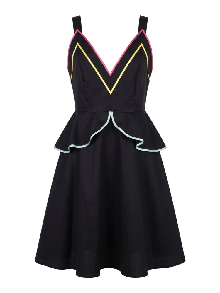 Black Cotton Women's Dress