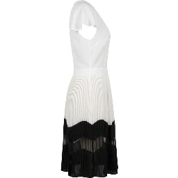 White Polyester Women Dress