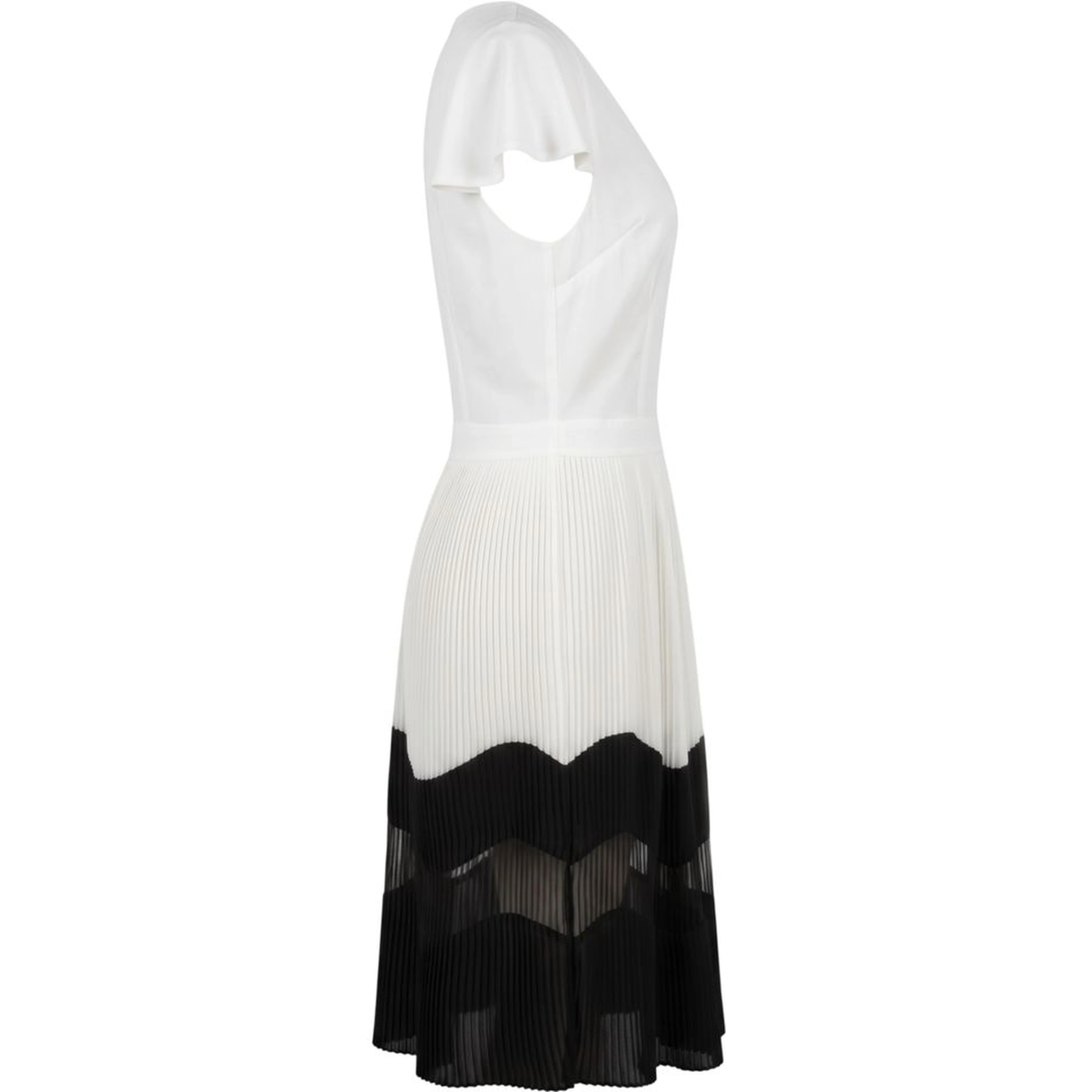 White Polyester Women Dress