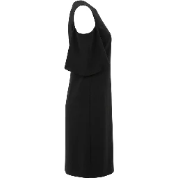 Black Polyester Women Dress