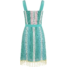 Green Cotton Women Dress