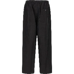 Black Linen Casual Pants