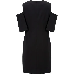 Black Polyester Women Dress