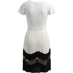 White Polyester Women Dress