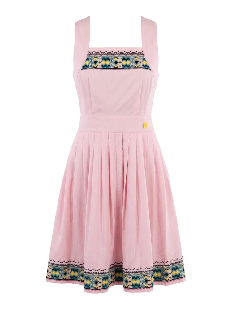 Pink Cotton Women Dress