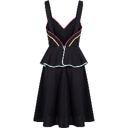 Black Cotton Women's Dress