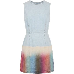 Blue Cotton Women Dress