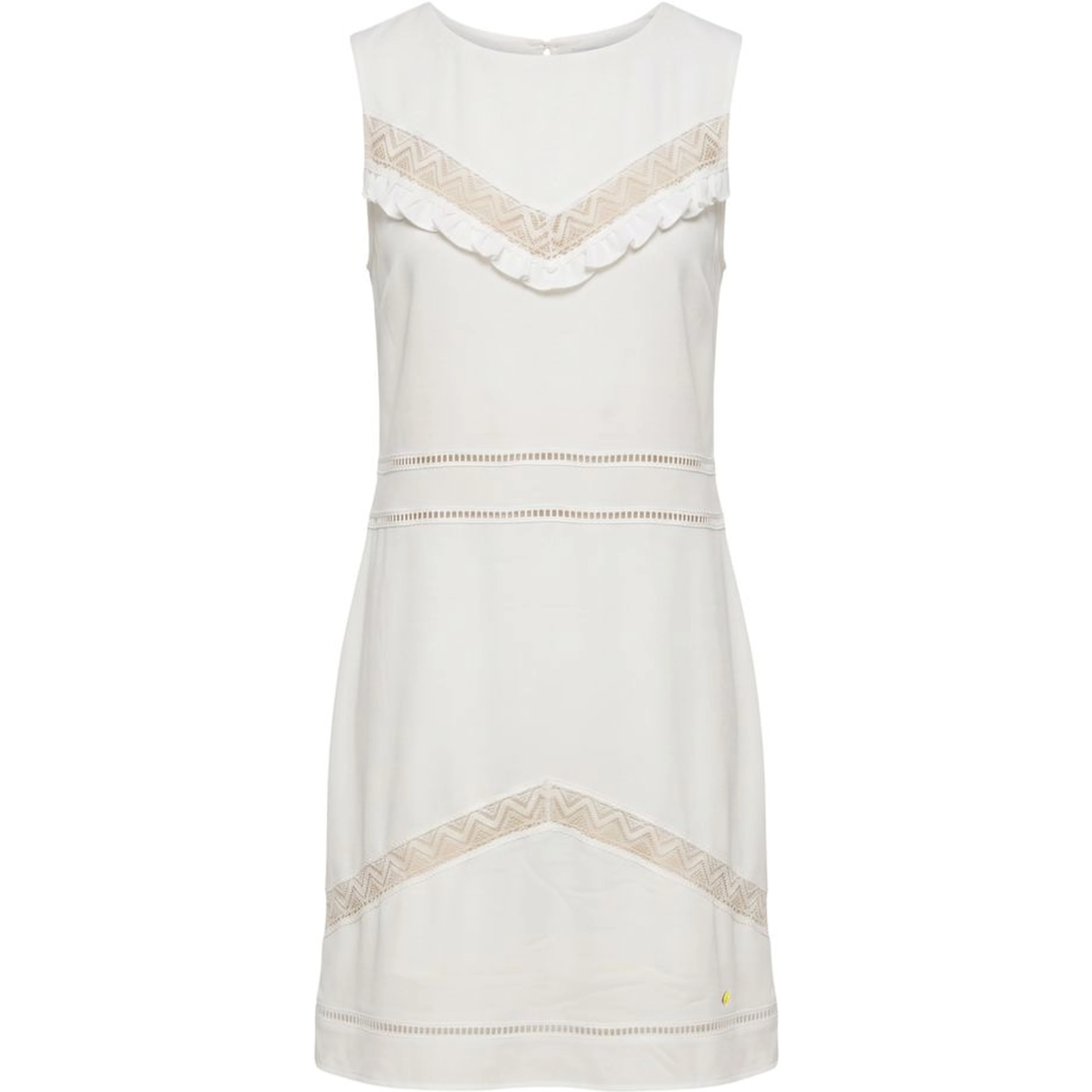 White Polyester Women Dress