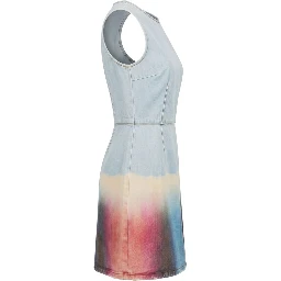 Blue Cotton Women Dress
