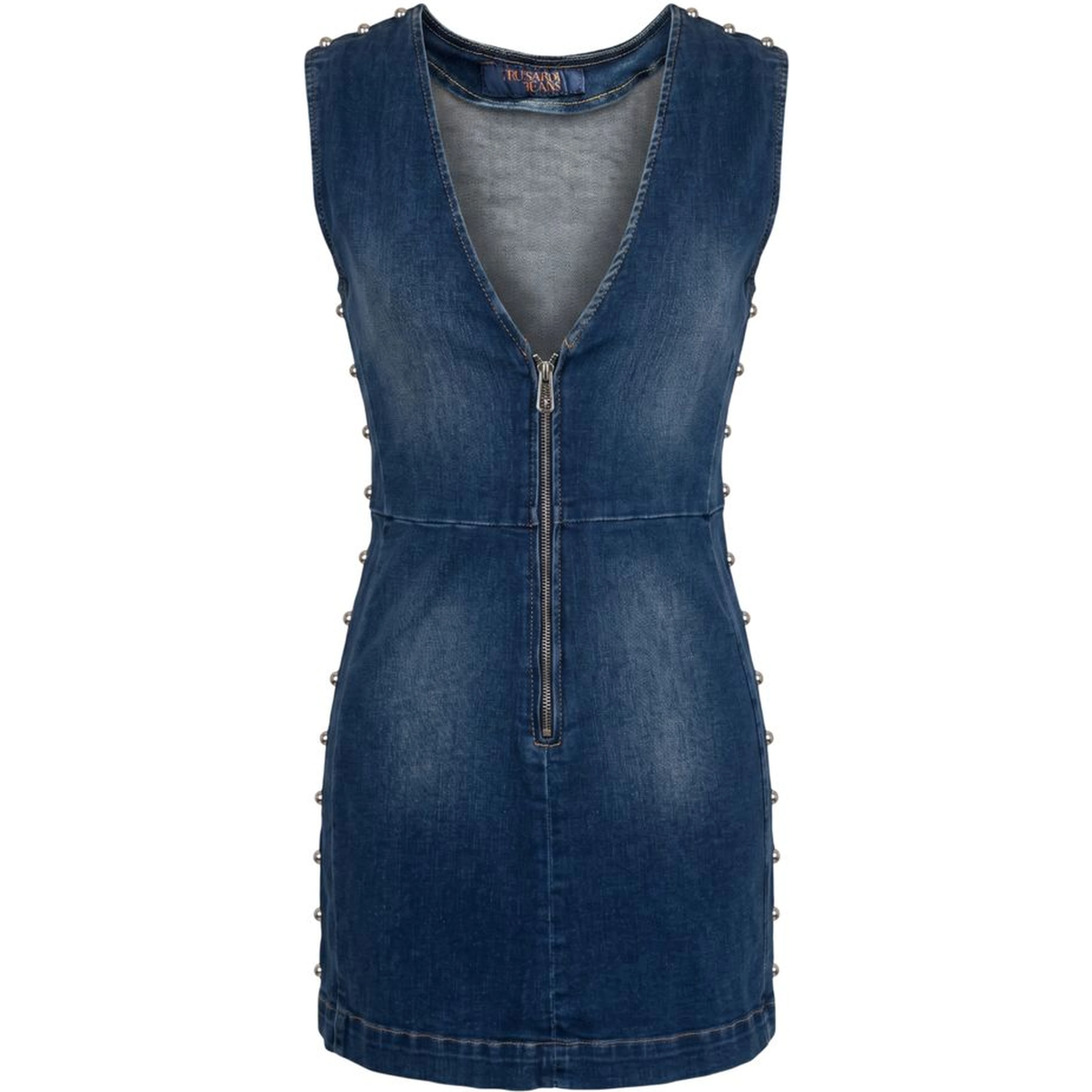Blue Cotton Women Dress