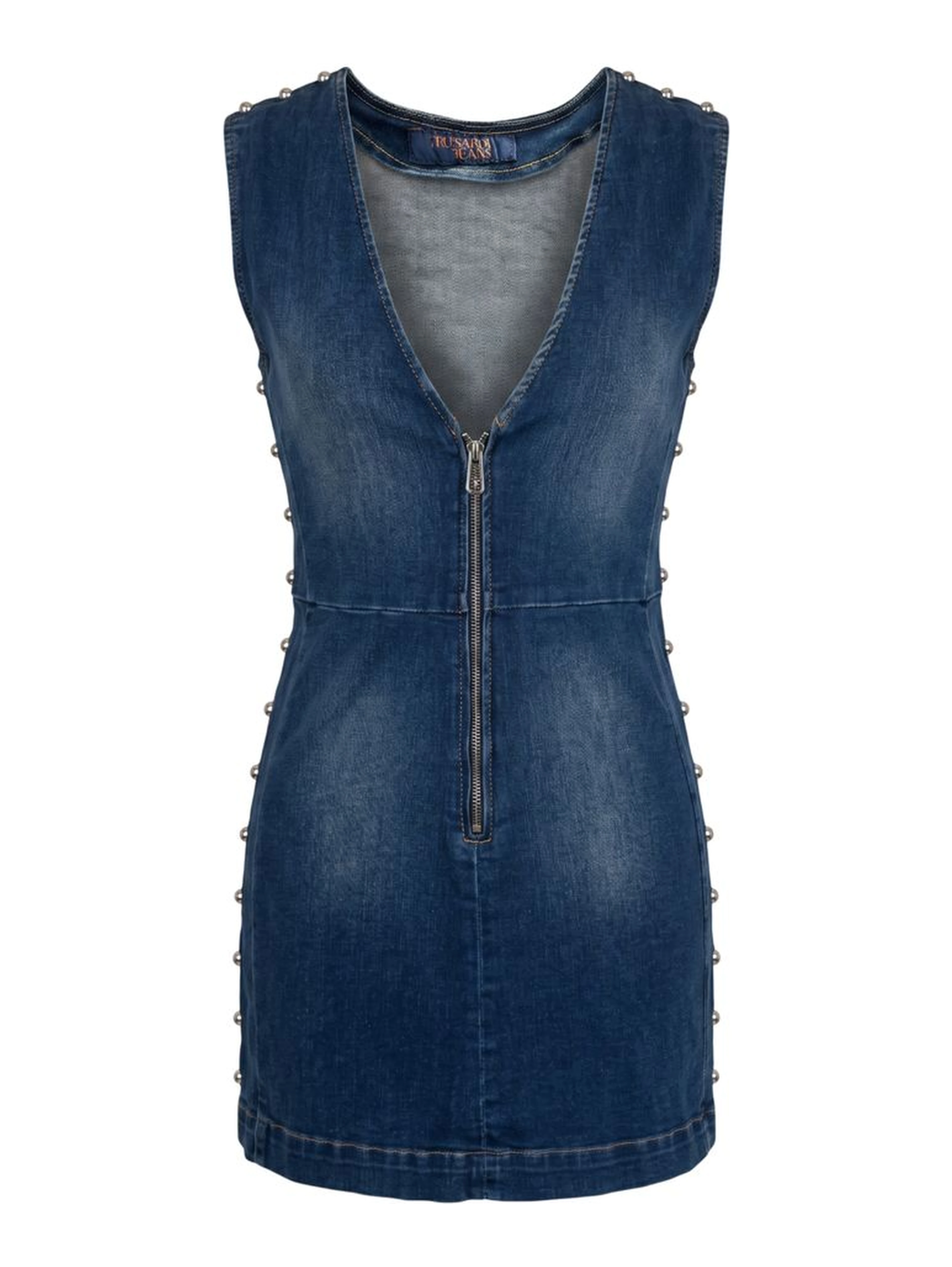 Blue Cotton Women Dress