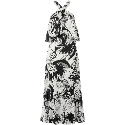 Black Polyester Women Dress