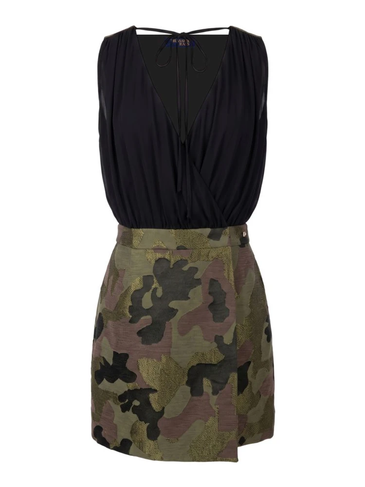 Black Cotton Women's Dress