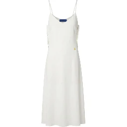 White Polyester Women Dress