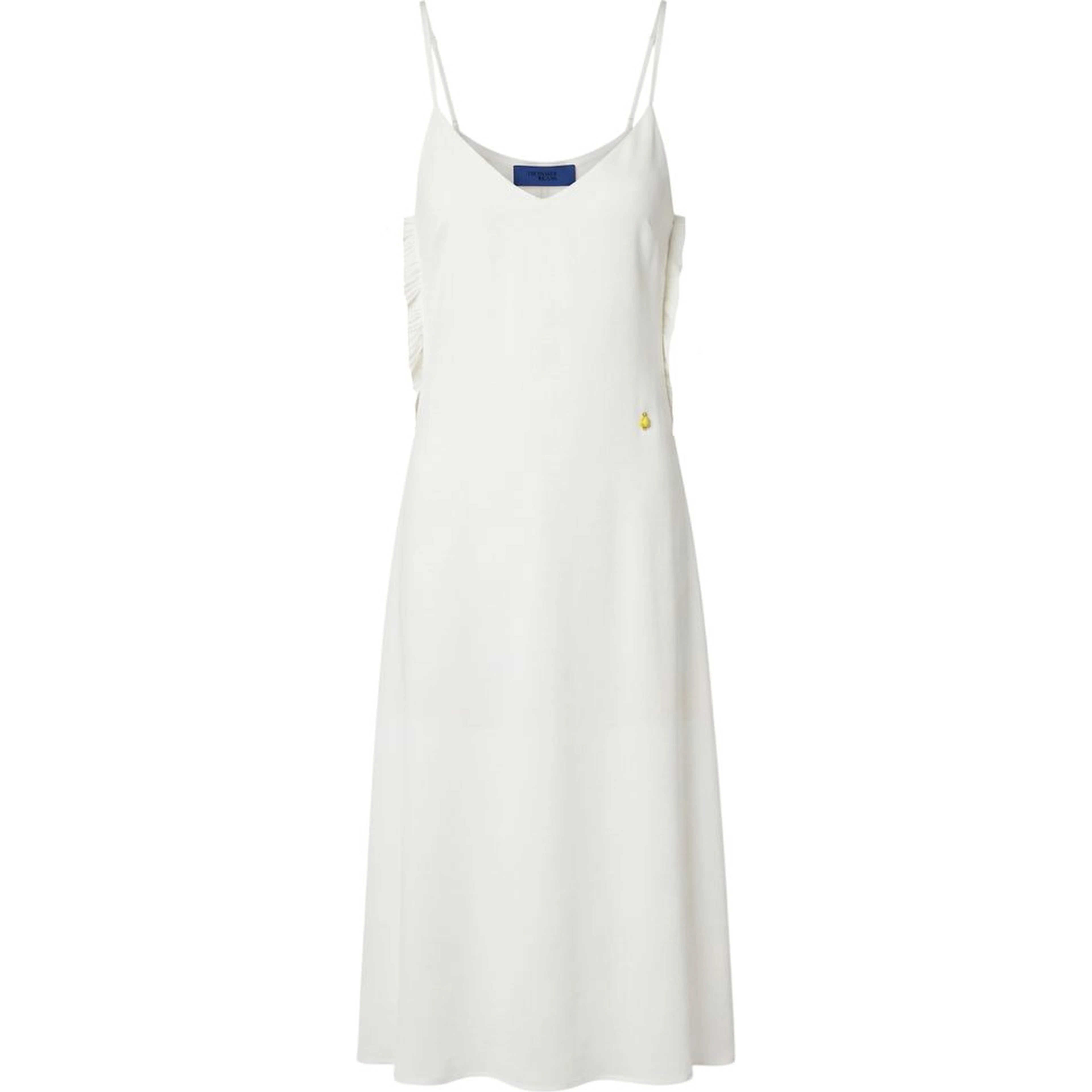 White Polyester Women Dress