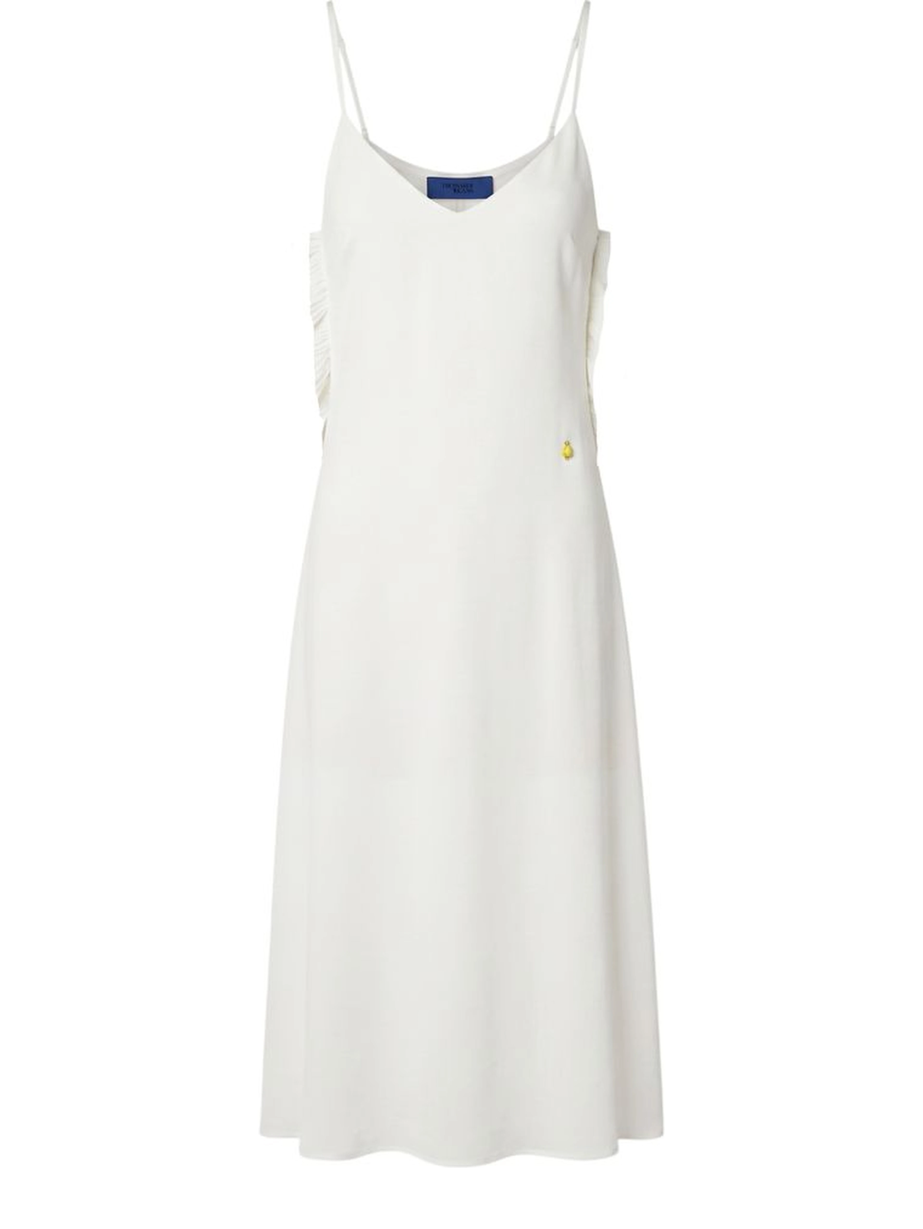 White Polyester Women Dress