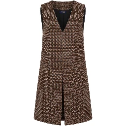 Beige Polyester Women Dress