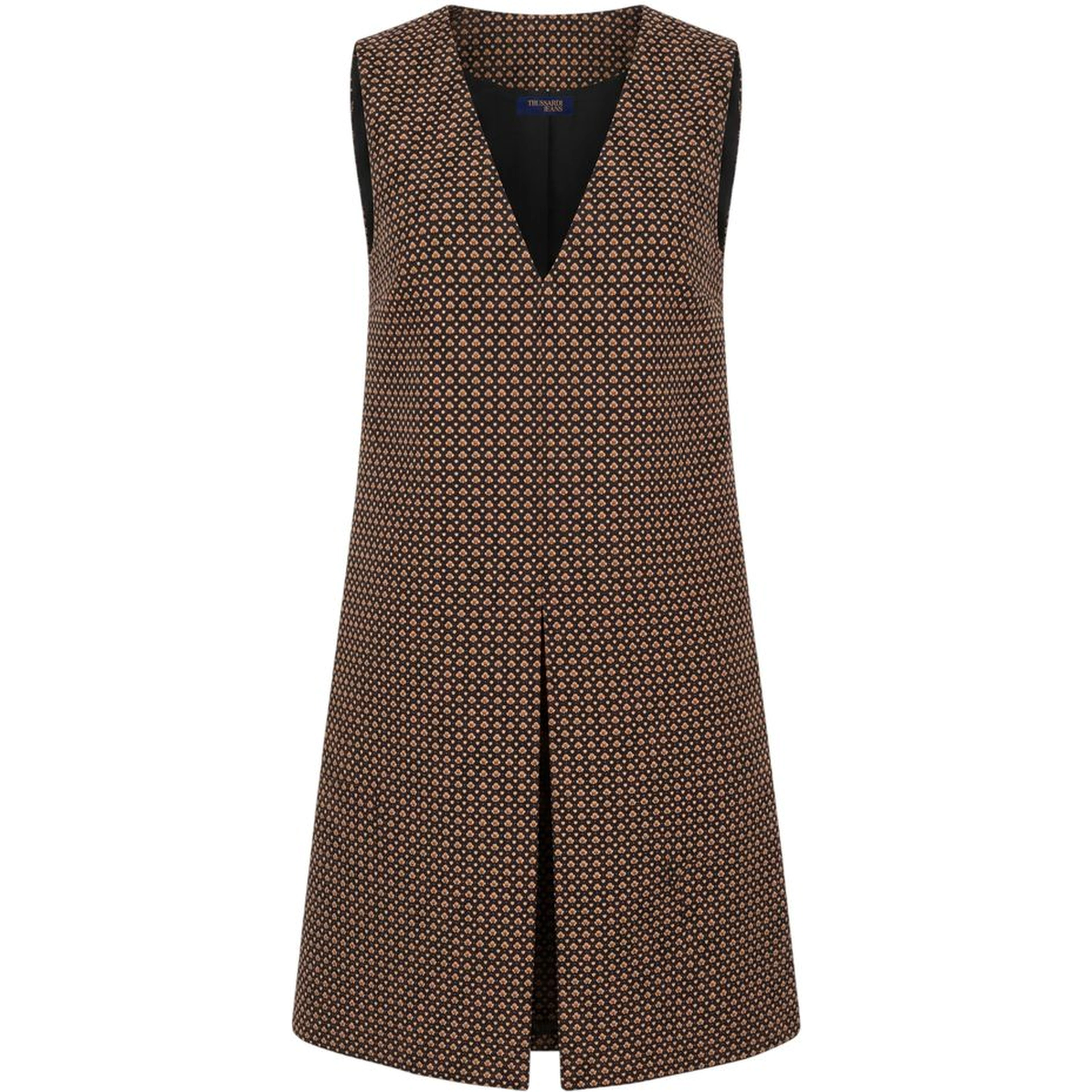 Beige Polyester Women Dress