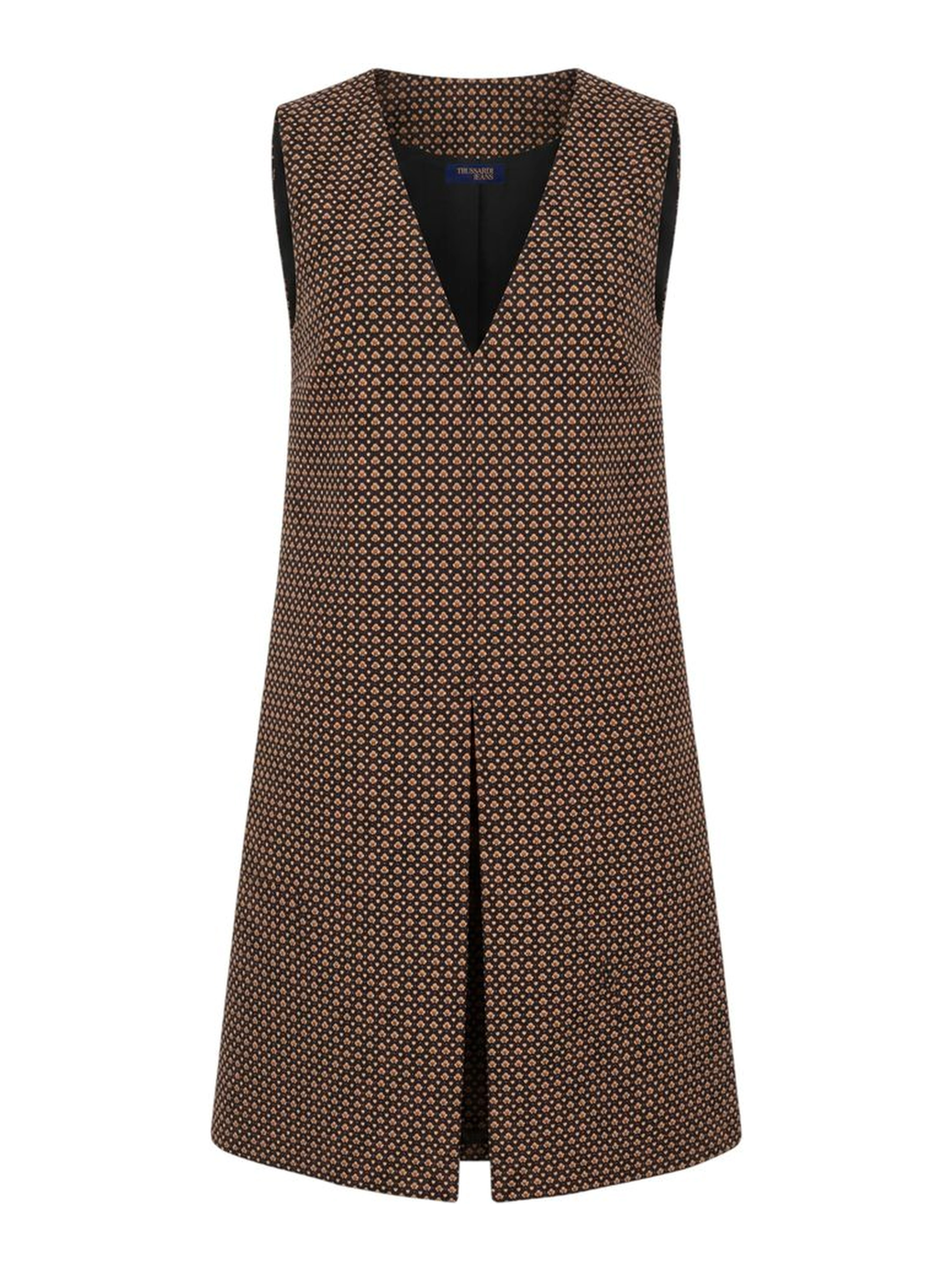 Beige Polyester Women Dress