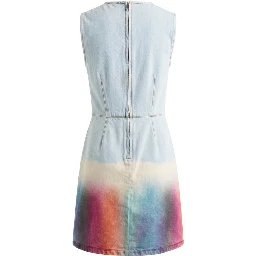 Blue Cotton Women Dress