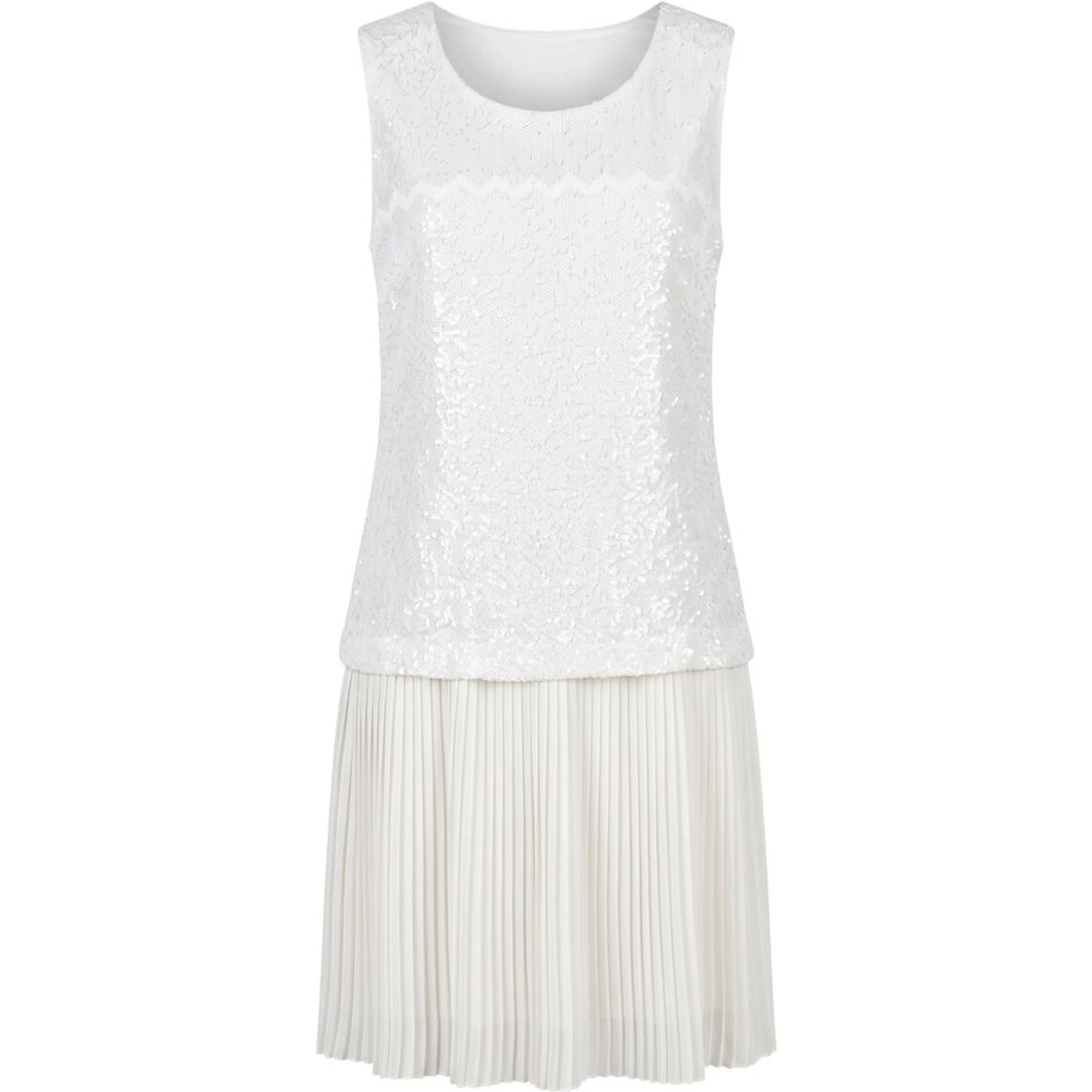 White Polyester Women Dress