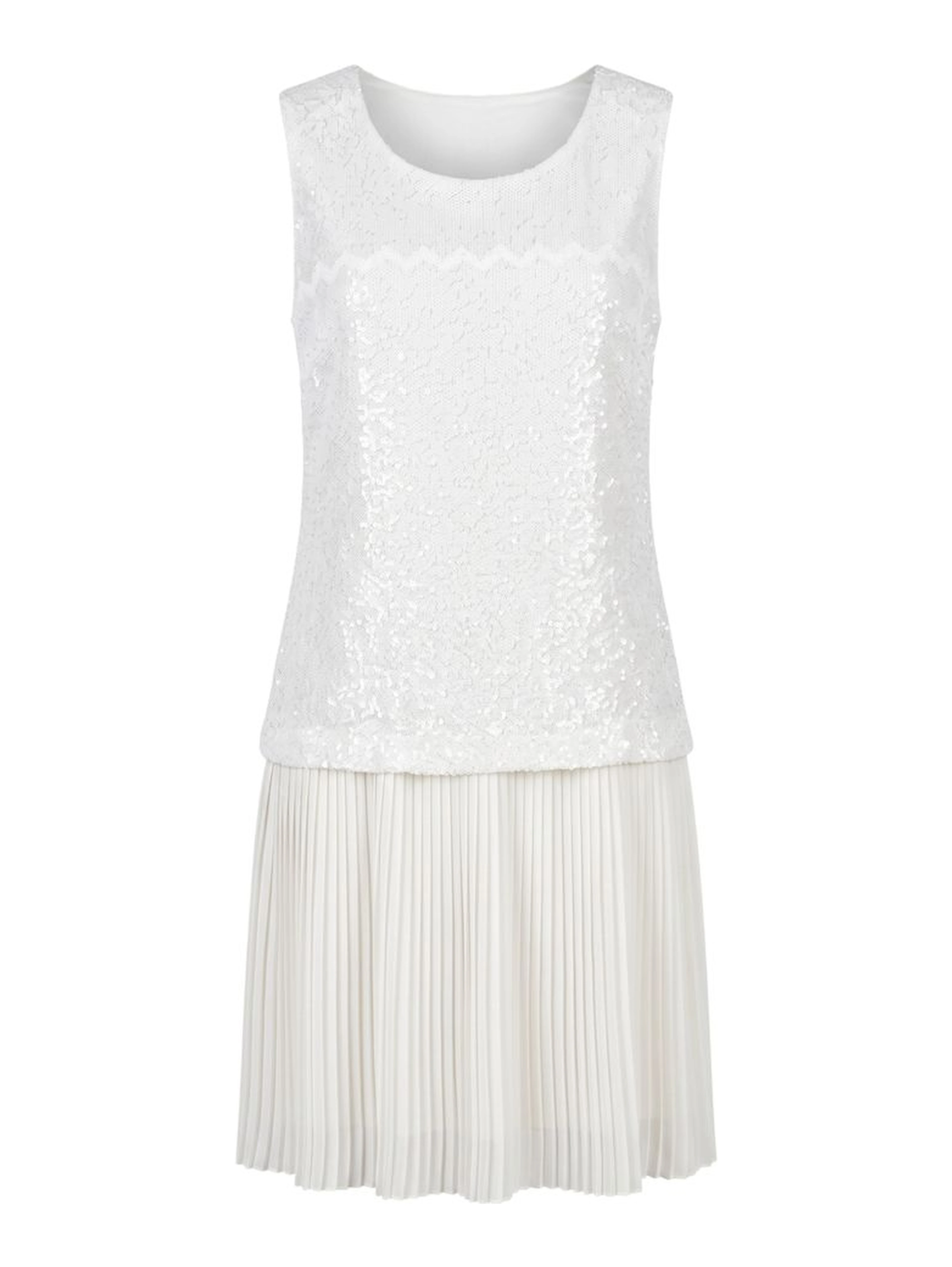 White Polyester Women Dress