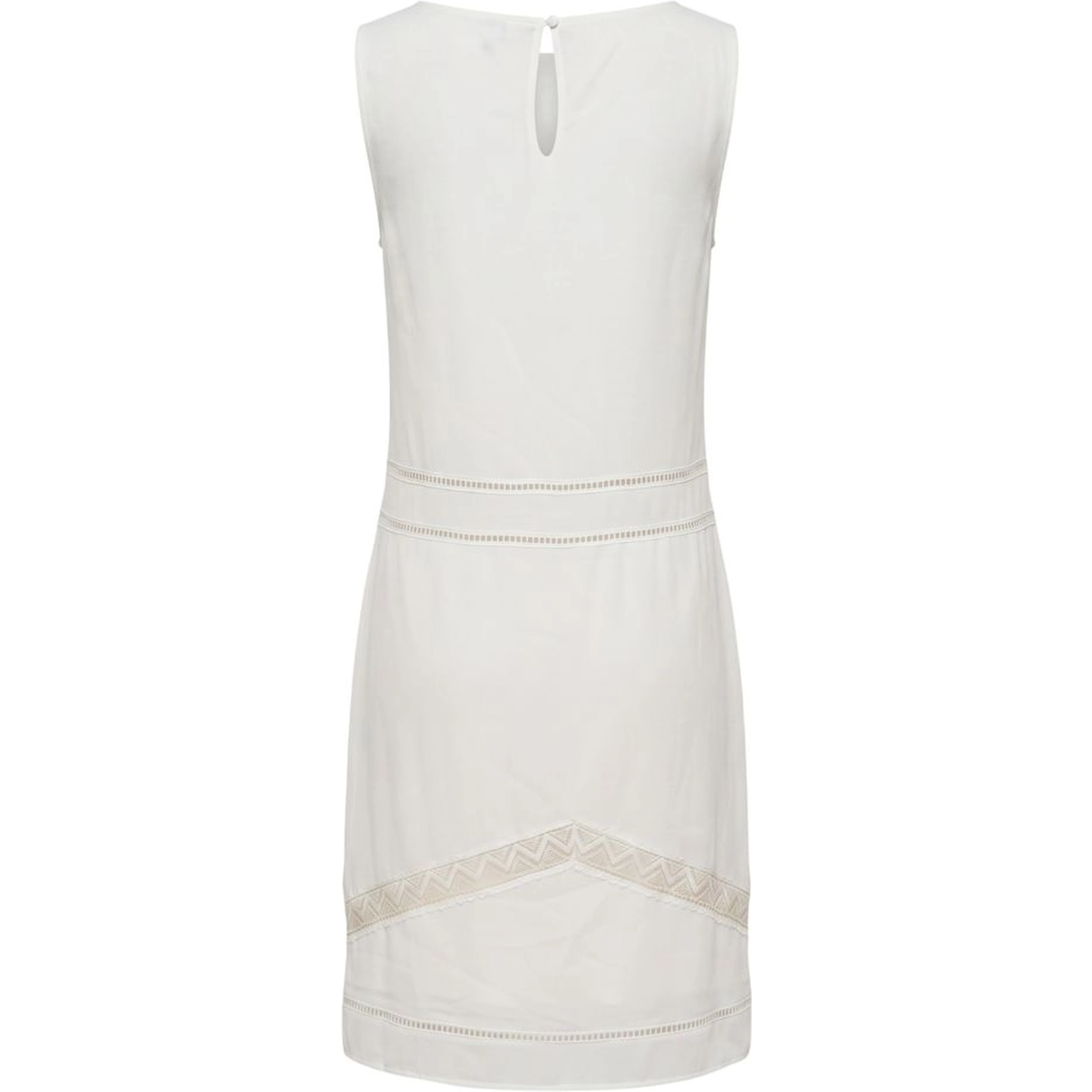 White Polyester Women Dress