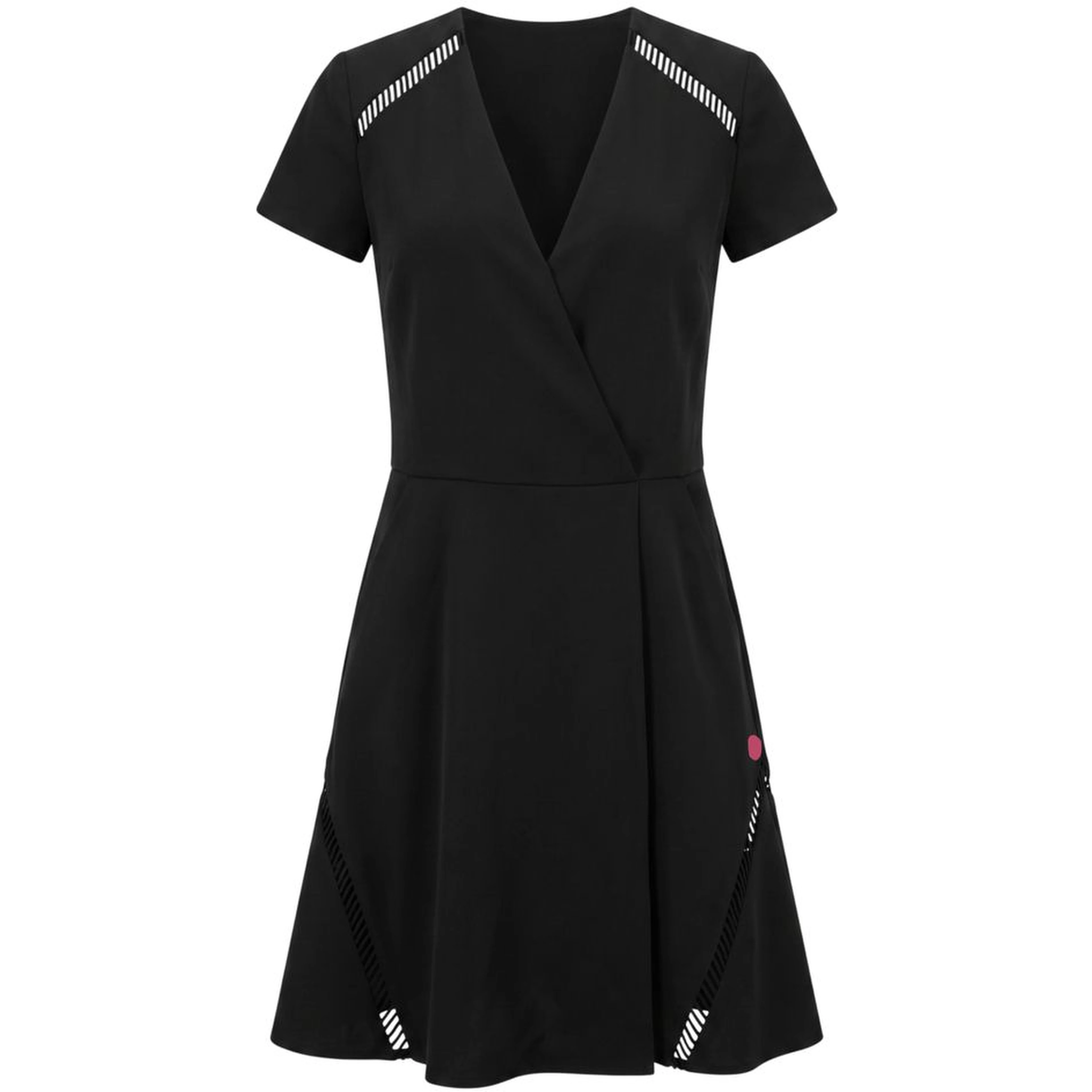 Black Polyester Women's Dress