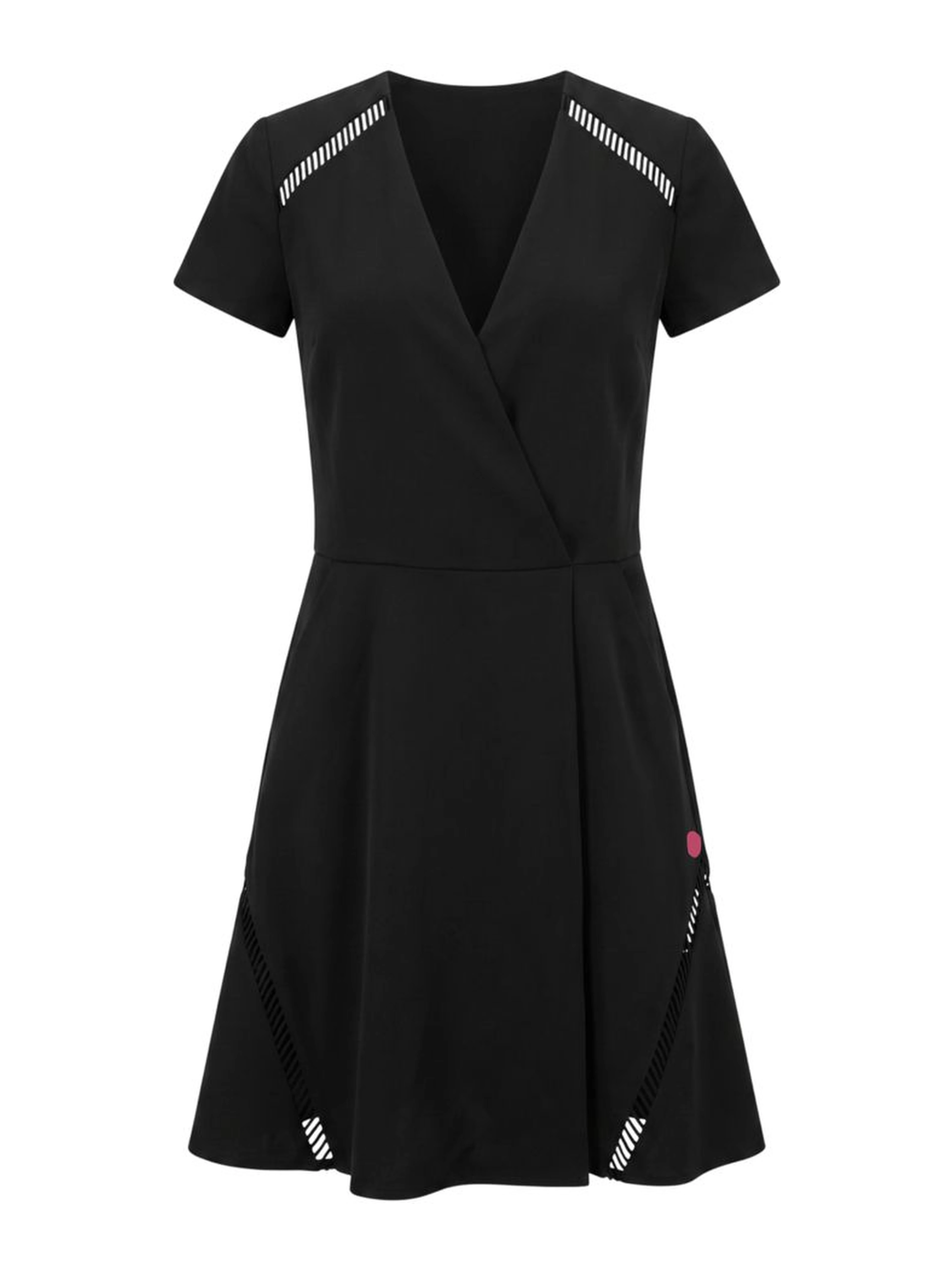 Black Polyester Women's Dress