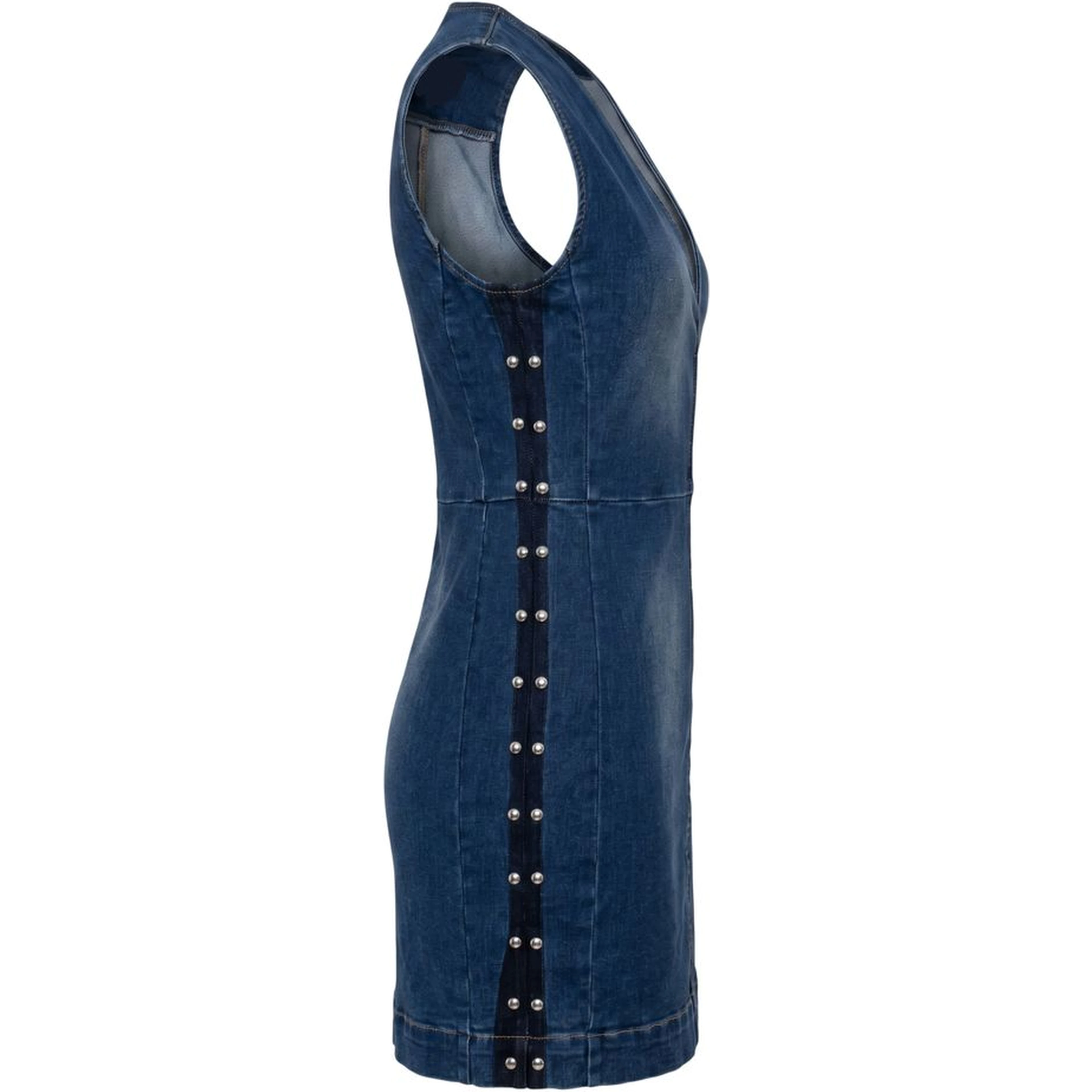 Blue Cotton Women Dress