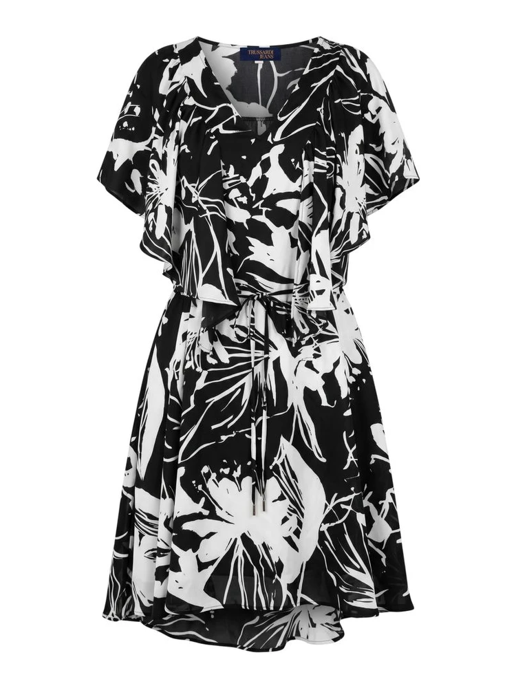 Black Polyester Women Dress